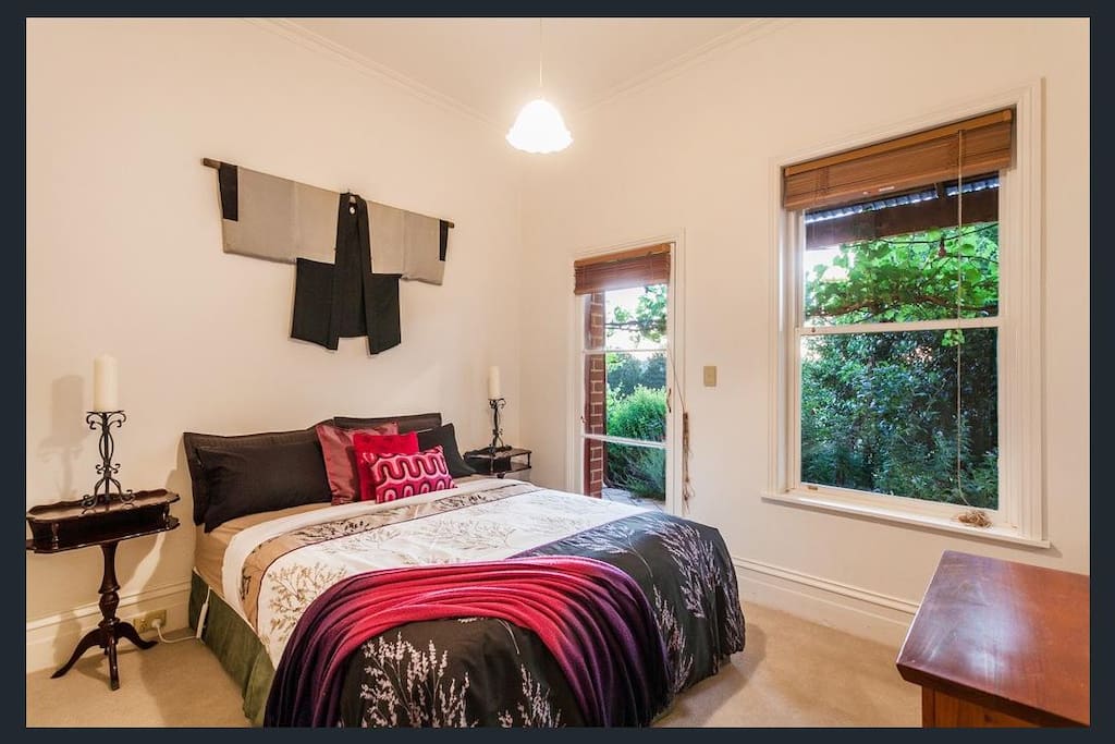 Queen Room with balcony overlooking lake