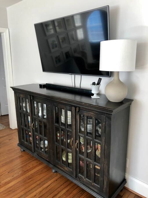 Large screen TV with apple TV