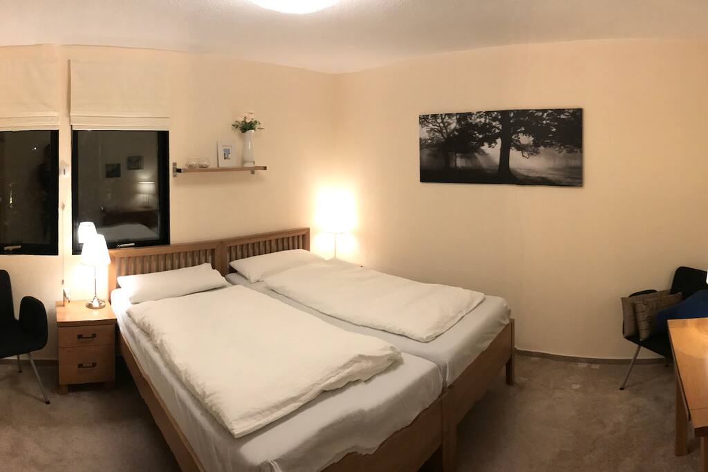 Newly arranged bedroom