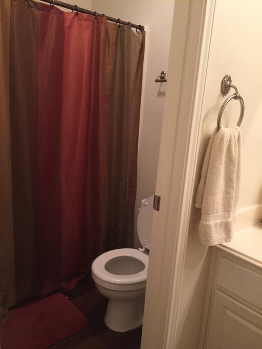 Private bathroom with shower