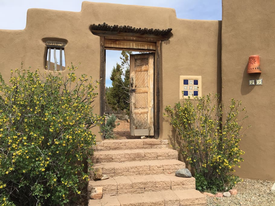 Enter your private bungalow through this historic artist's gate