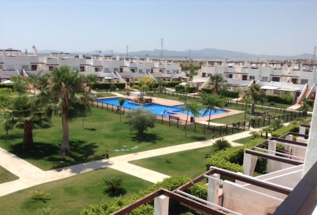 View of Jardin 2 from apt above