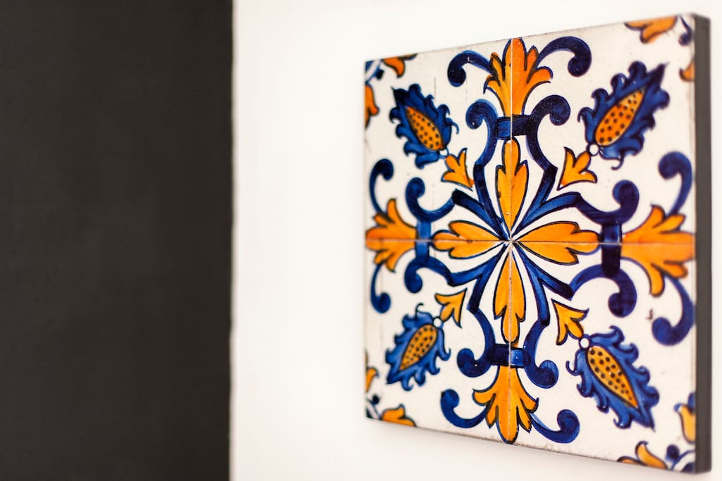 Painting of Typical Portuguese Tile