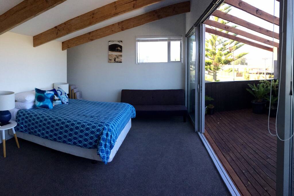 Spacious double bedroom.