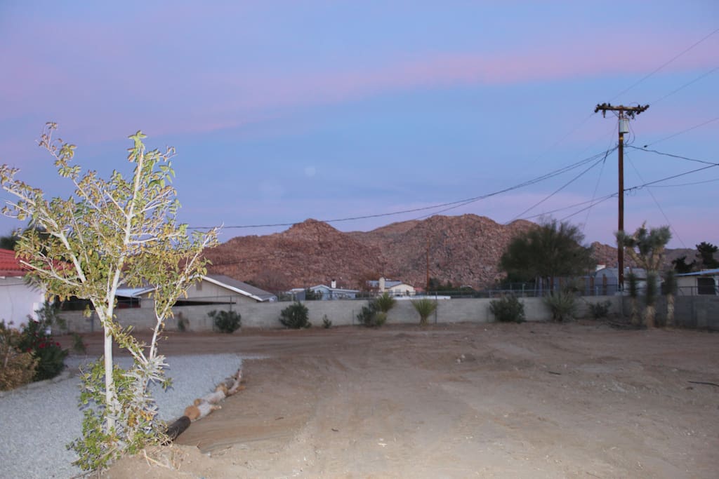 backyard view of side mountain