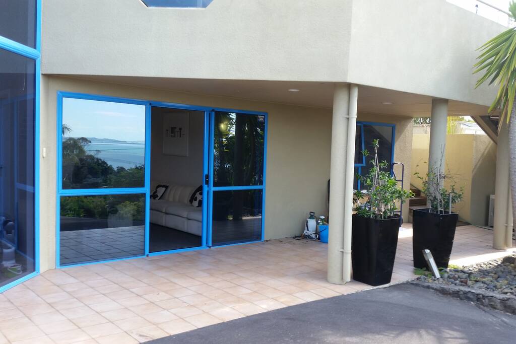 Ground floor apartment entrance