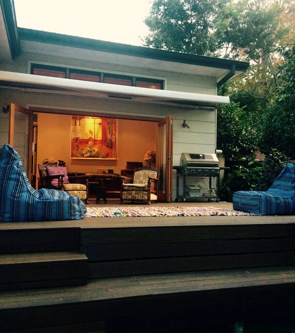Al fresco living with BBQ on the deck