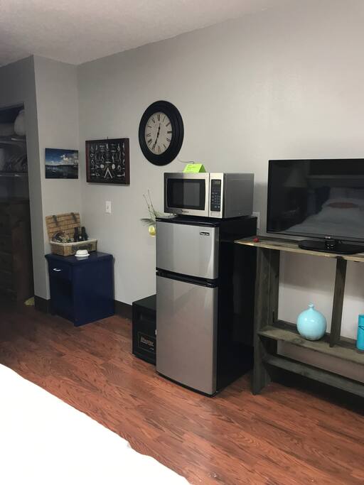 Microwave and refrigerator