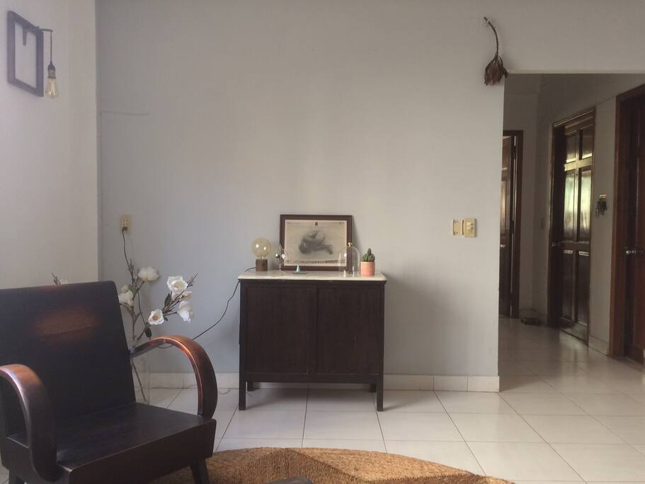 living room facing the entry door