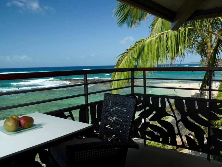 The stunning ocean view will energize you in the morning before you head out on your adventure