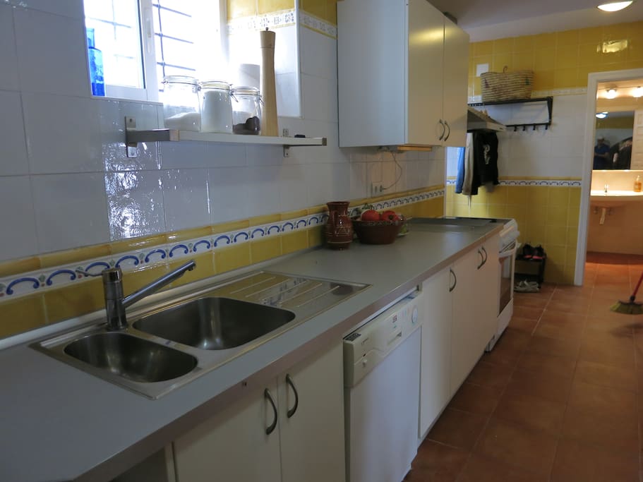 Modern kitchen and bathroom