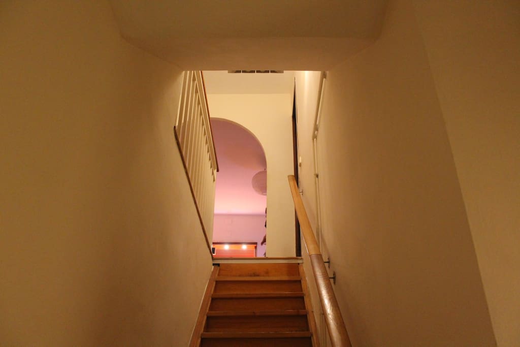 You'll have great privacy. Your room is downstairs,