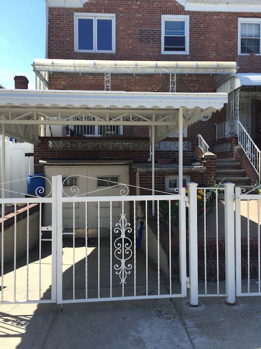 Front view of the house