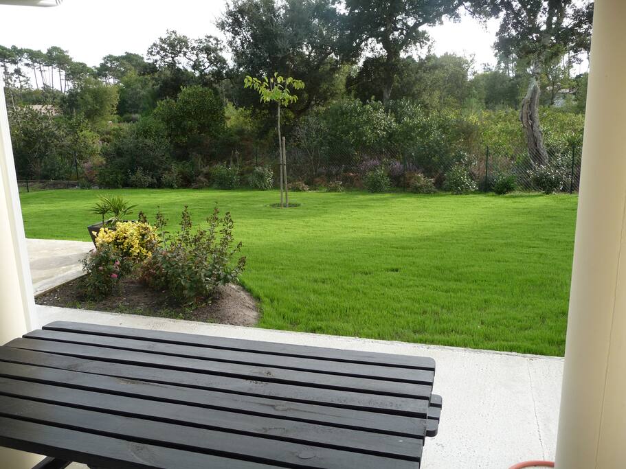 terrasse couverte avec vue dégagée