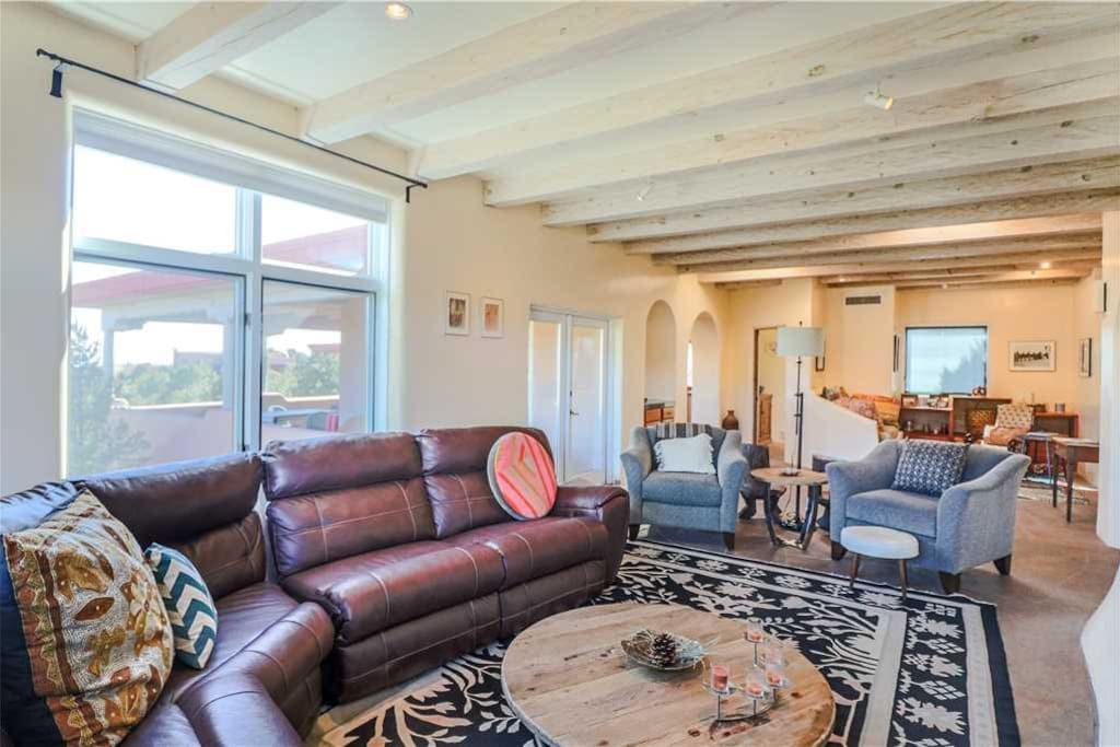 The open-air concept lends itself perfectly to multiple access points to the spacious outdoor deck.