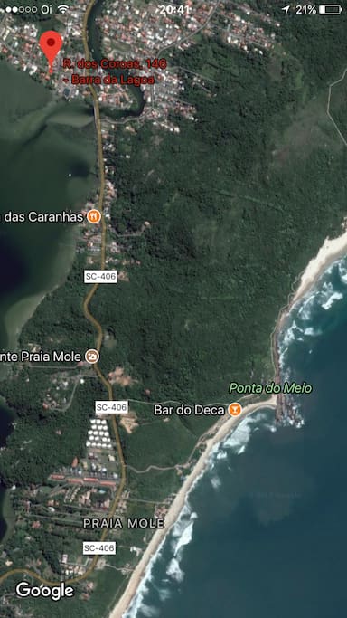 mapa localizando o ap