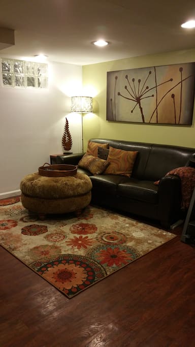 Living space in basement area