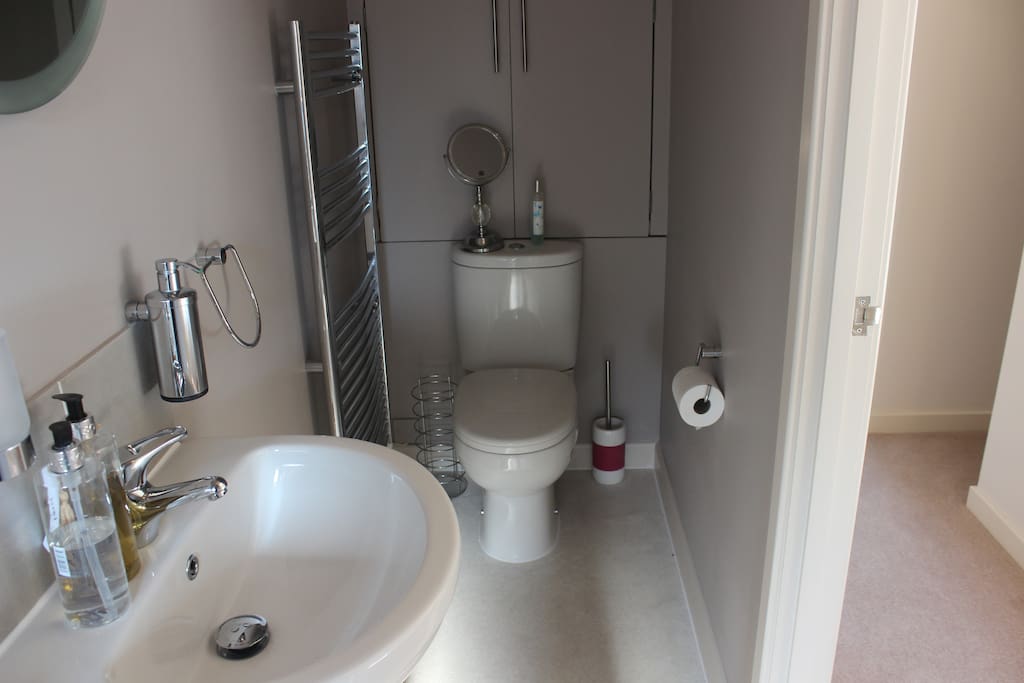 Bathroom with walk in shower