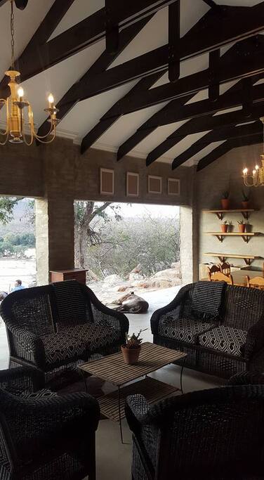 Lounge and dining room area