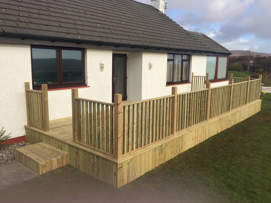 This deck looks out to sea and is the perfect spot to watch the most amazing sunsets.