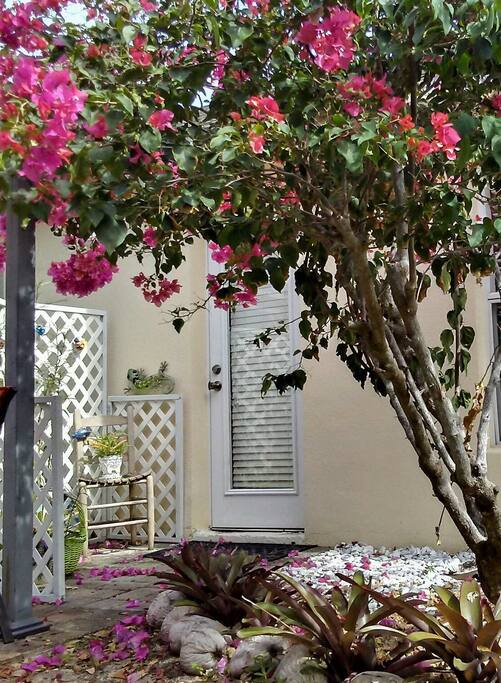 Private entry in back of main house.