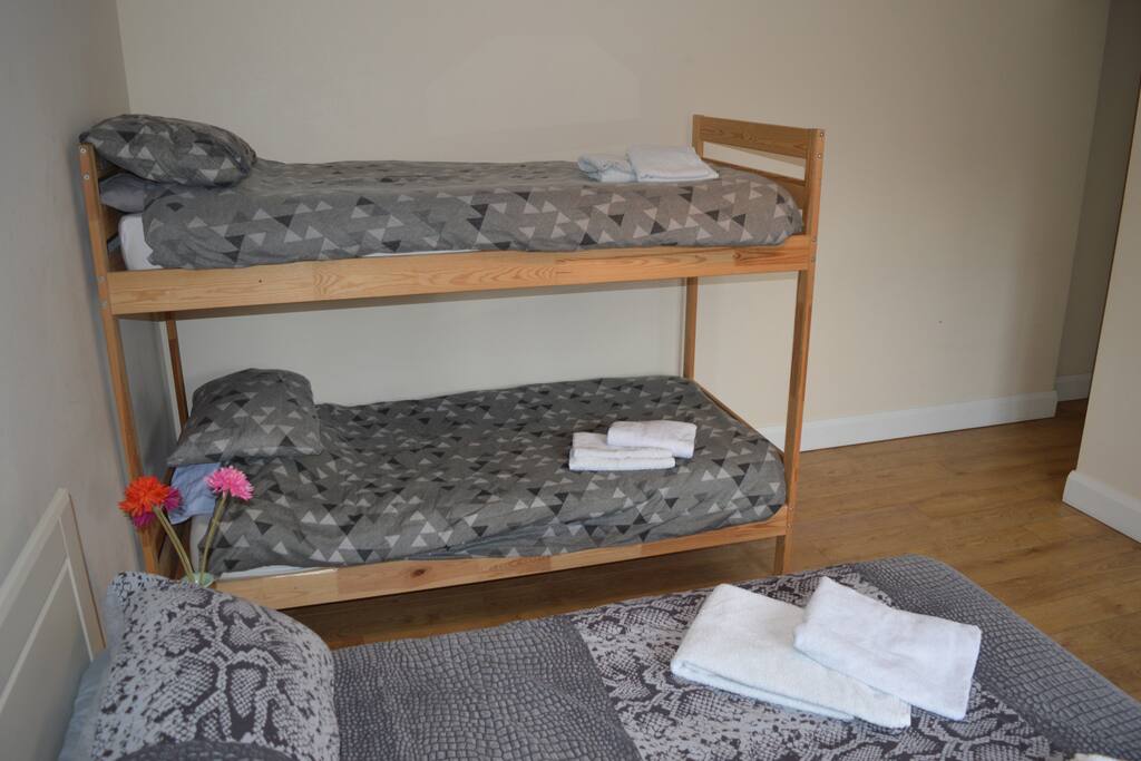Family room or sleepover bunks. Endless choices