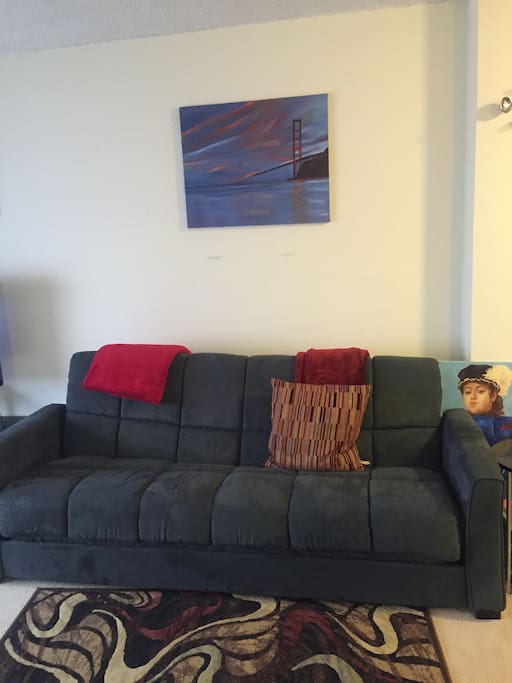 2nd futon that folds out into a double bed