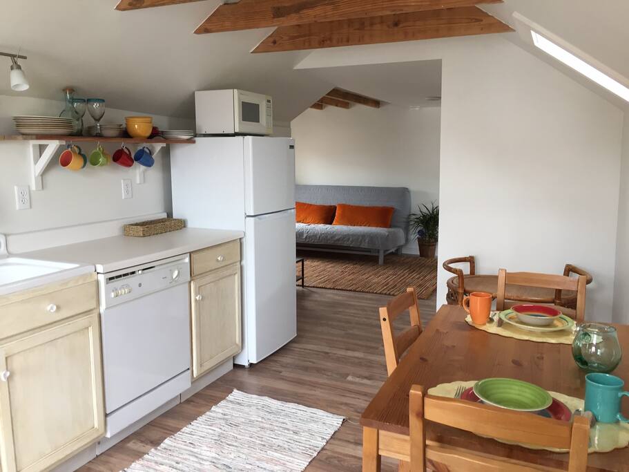 Kitchen and living room