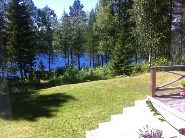 Room in a house by the lake