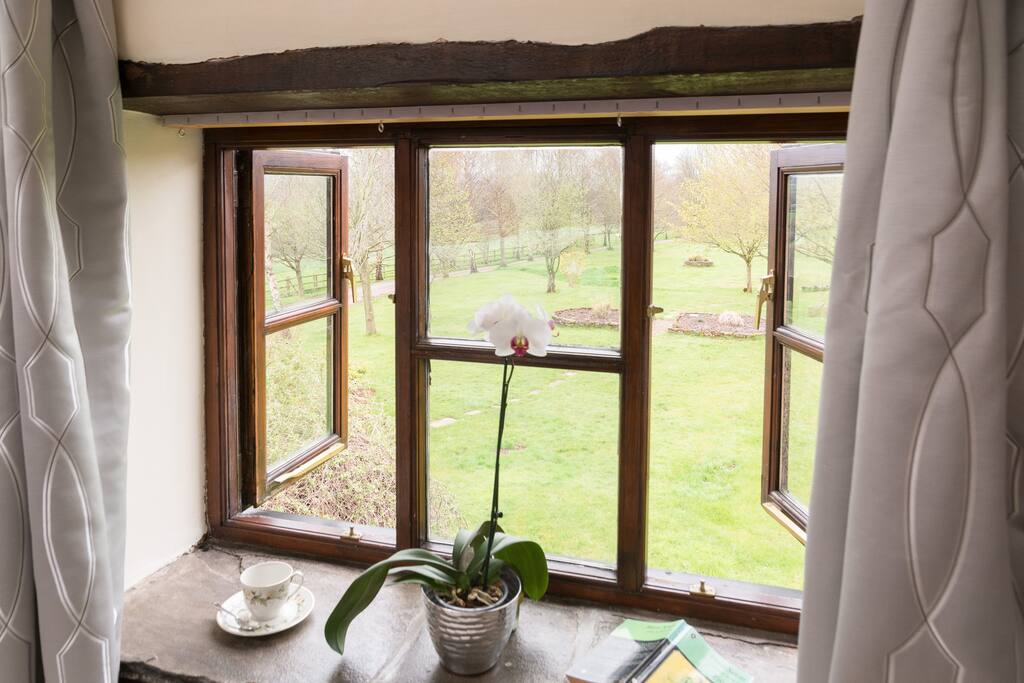 Representative view outside the bathroom window