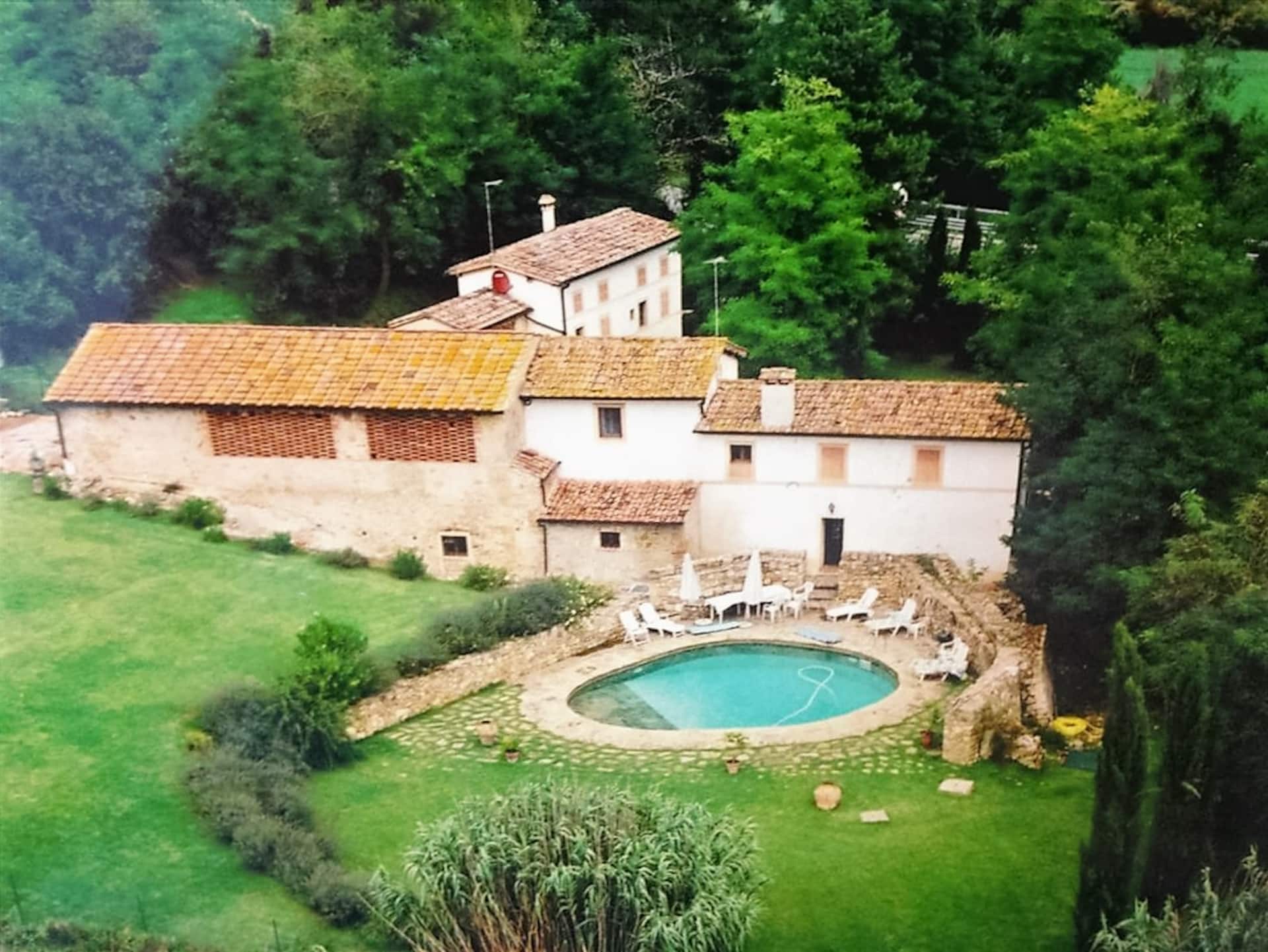 Farmhouse in old mill nestled in the beautiful Chianti hills