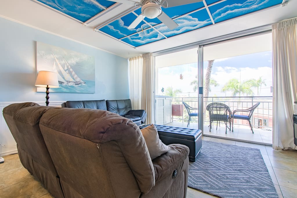 Living Area with an Ocean View