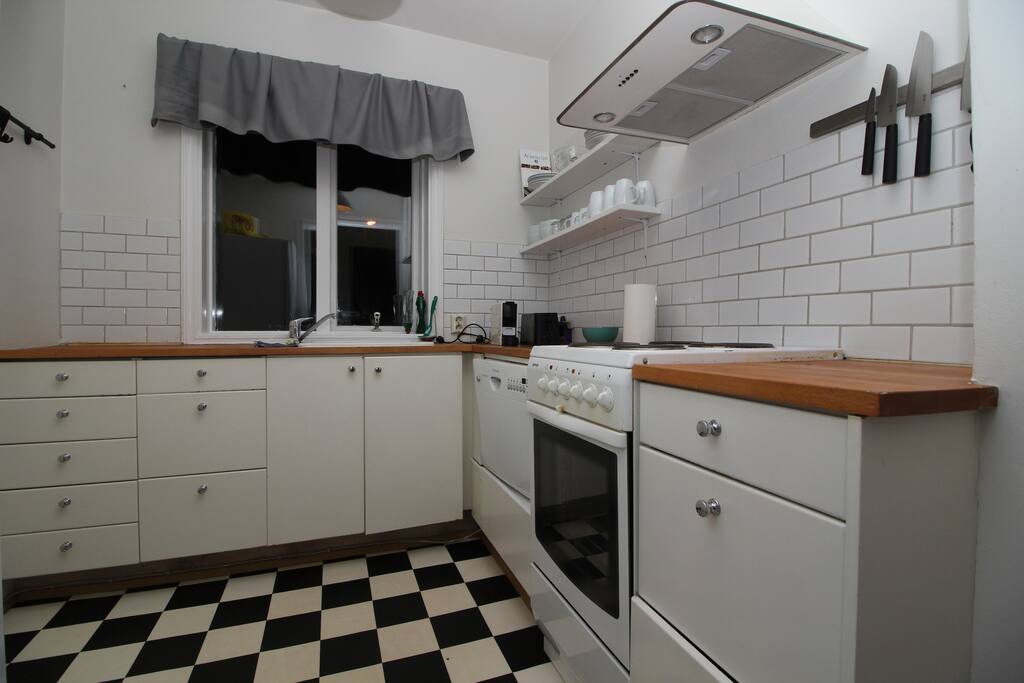 Warm kitchen, with all the essentials you need to make your homemade meal