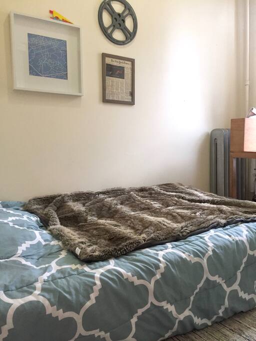 The guest bedroom.