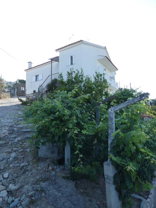 View of the house when you're going up