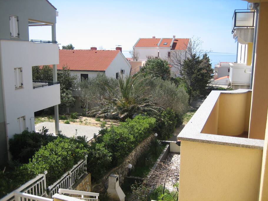 Beautiful sea view from balcony