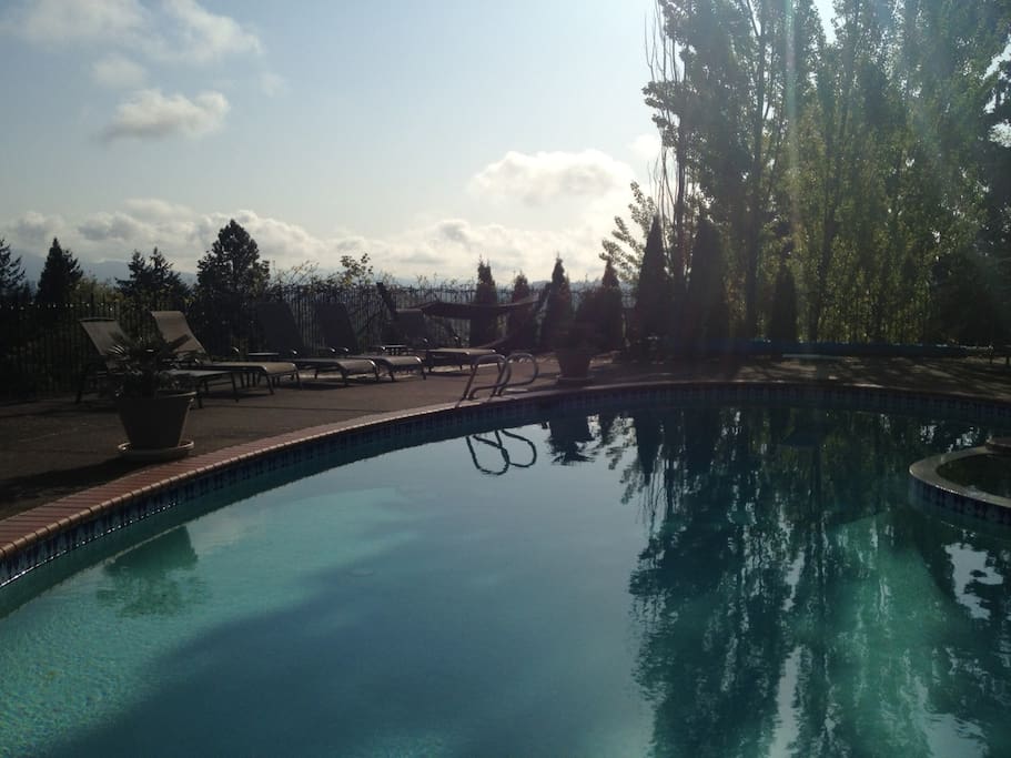 SE View of Eugene from pool