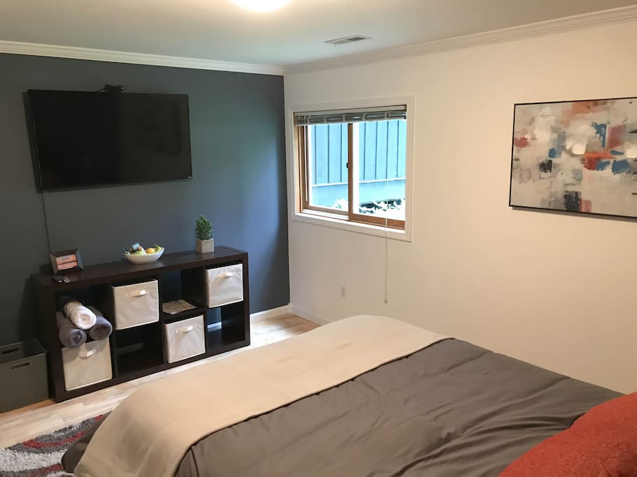 Towels, snacks, extra bedding