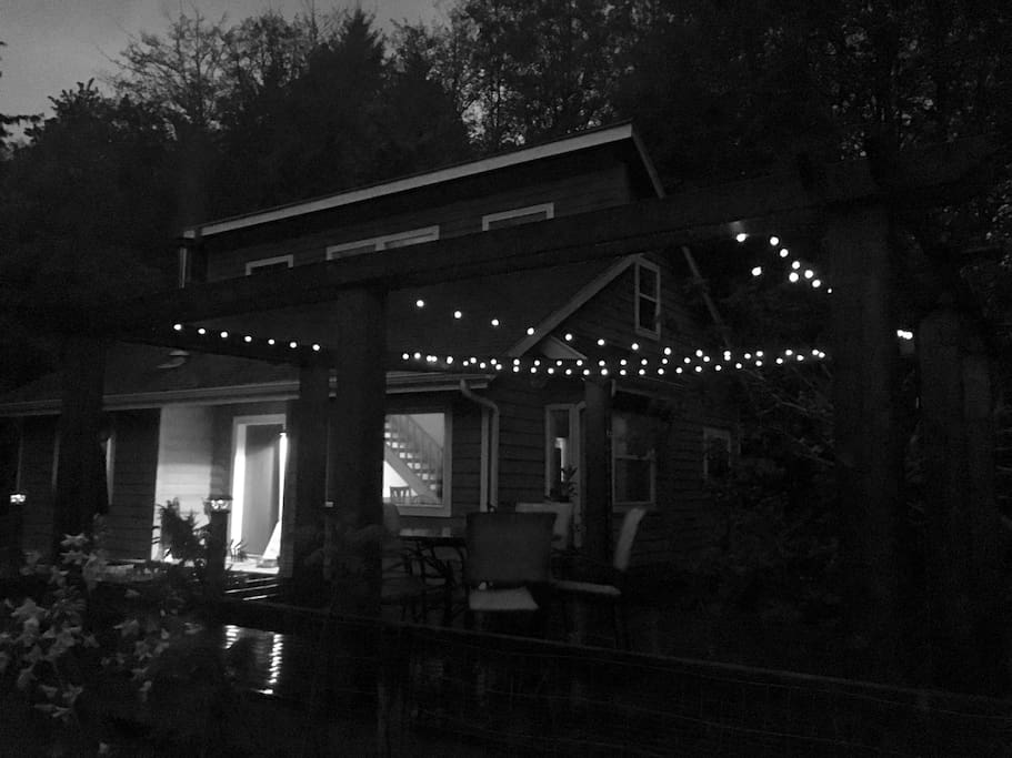 Enjoy the summer evenings on the large open deck.