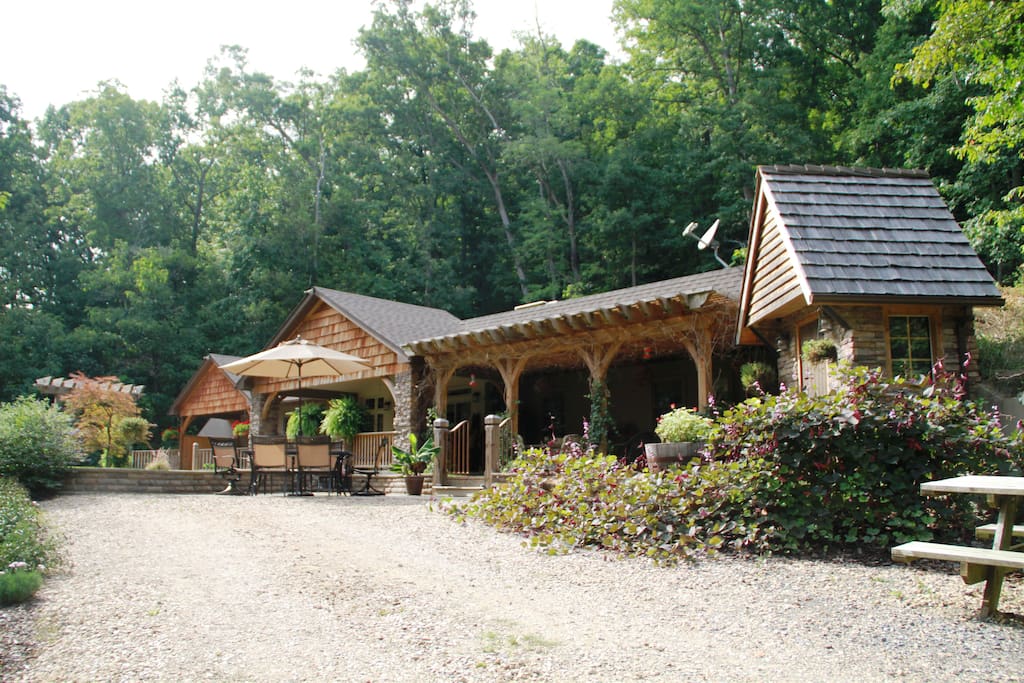 Looking west from the driveway