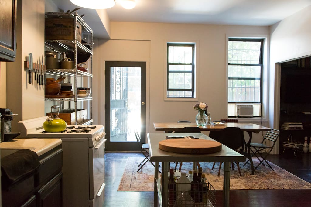 Kitchen/dining space from front door