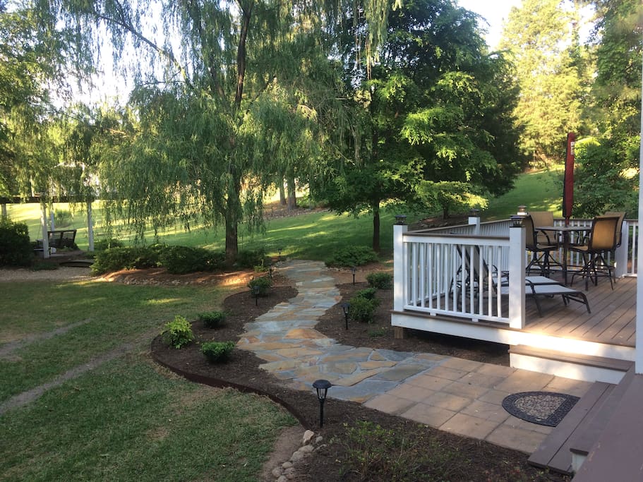 Front looking from House