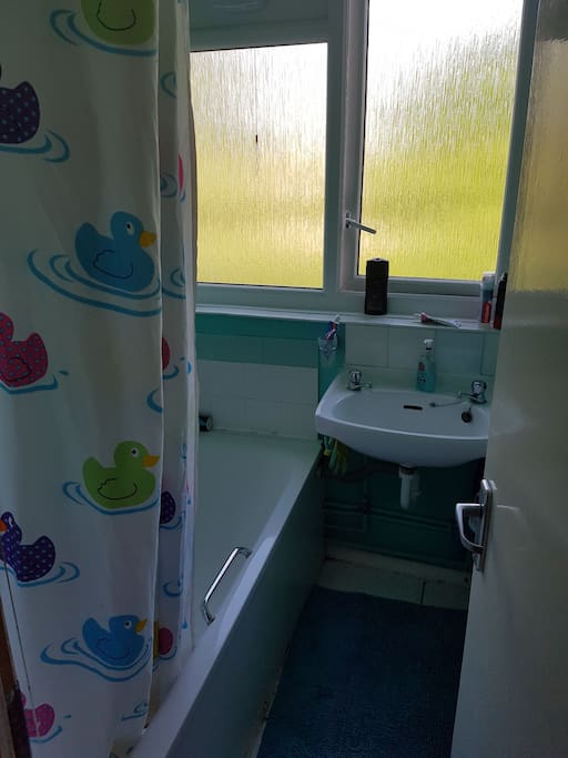 Bathroom (shower over bath)