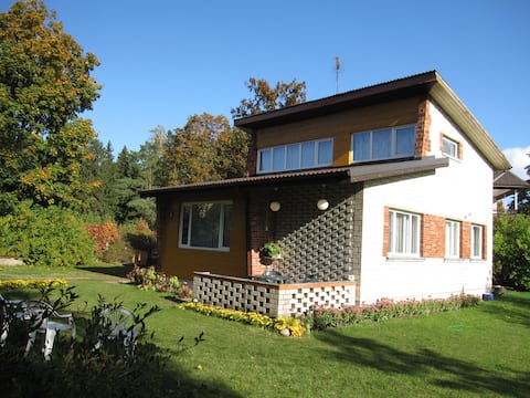 Cozy two-floor house located near the sea