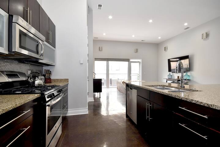 Fulton Market Industrial Modern Designer Loft gallery image 3