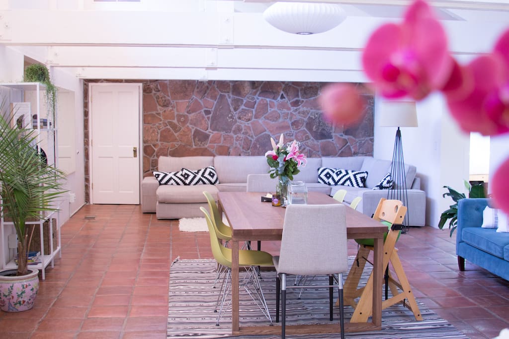 Dining and living room
