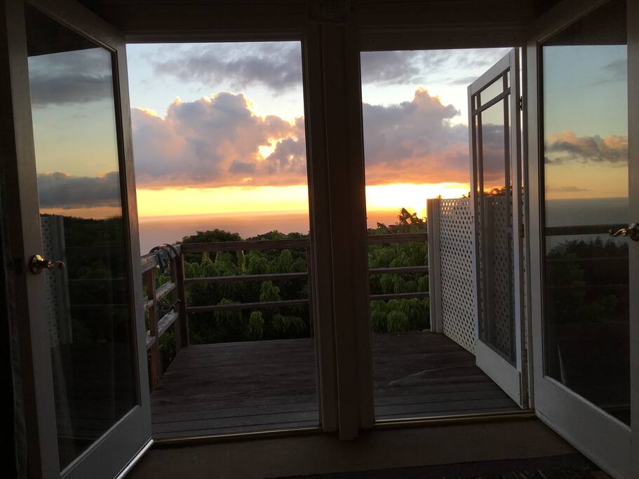 Sunrise from the bed