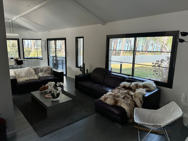 Lagon Privé & Spa De Nage Maison Face Au Lac - Biscarrosse