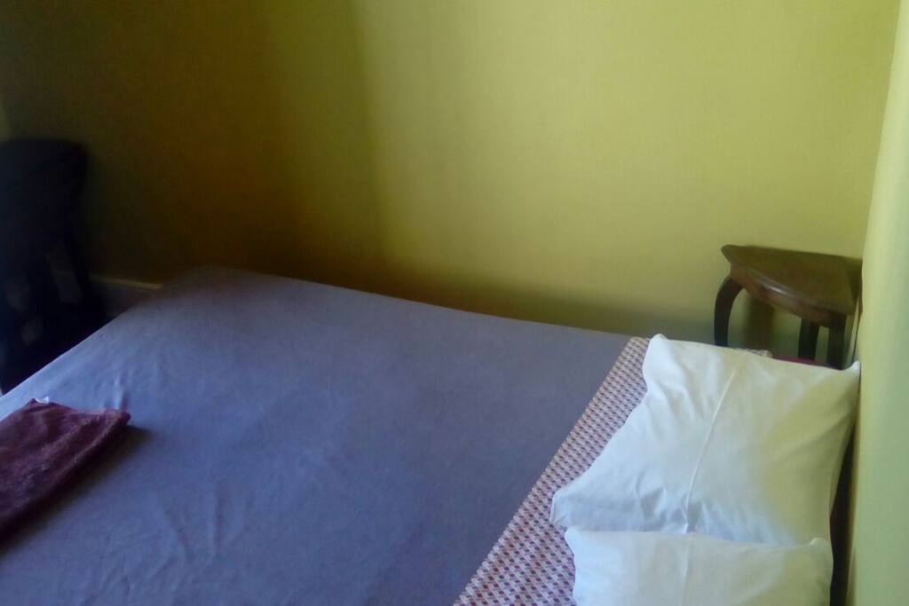 Bedroom I with couple-bed and balcony