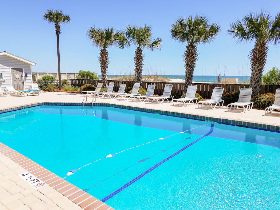 Spend sun-drenched afternoons at the community pool.